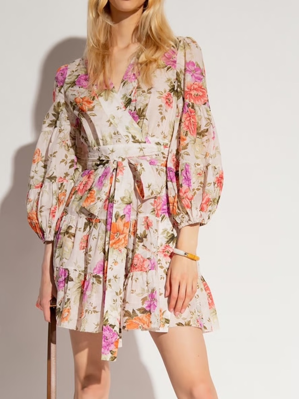 ZIMMERMANN Pattie floral-print dress Size 0